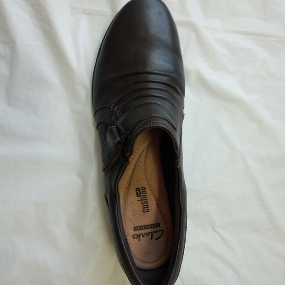 Clarks Collection Soft Cushion Brown Leather Comfy - Picture 5 of 11